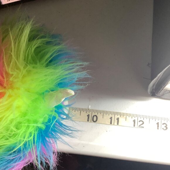 Crayola Experience Unicorn Plush Stuffed Animal Purple Neon Rainbow Hair 9" - Picture 5 of 5